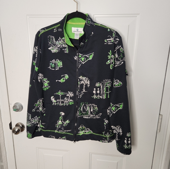 Women's Erin London Embellished Zip Up Jacket Size Large - Picture 1 of 7